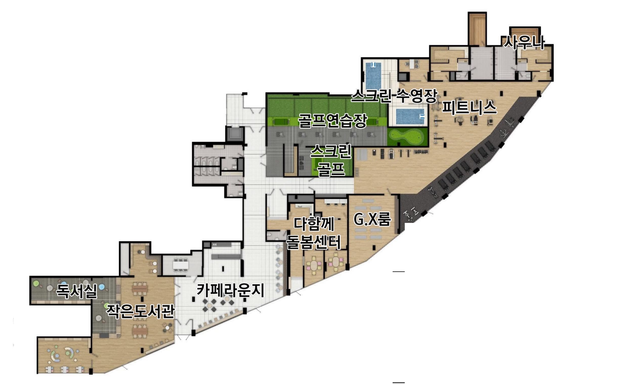 2단지 커뮤니티 평면도